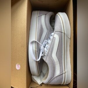 Vans Women’s Ward Lo Beige/Gray Canvas Sneakers